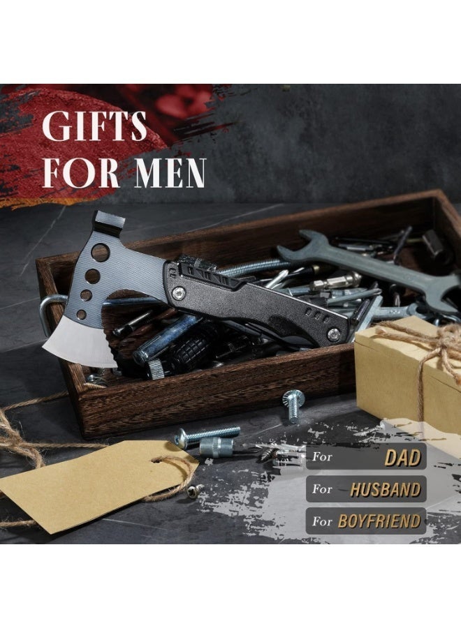 فأس ومطرقة وأداة متعددة الاستخدامات للتخييم والصيد، فكرة هدية مميزة للصيادين والأجداد. - Image 4